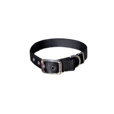 HAMILTON DELUXE DOG COLLAR BLACK 18 DD 1 DT
