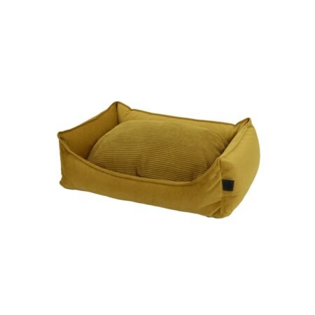 OVERSEAS DOG OCHRE COCOON VELOURS REVERSE PILLOW 60x40x18cm