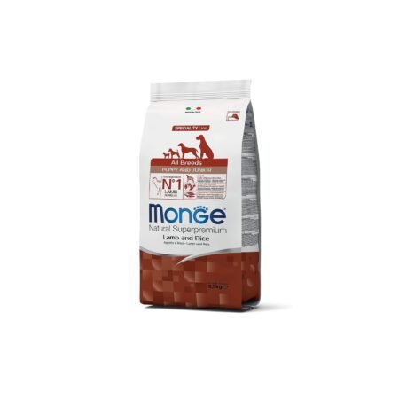 MONGE SL PUPPY AND JUNIOR  ALL BREEDS LAMB AND RICE MONOPROTEIN 2.5kg