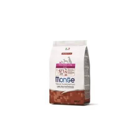 MONGE EXTRA SMALL ADULT LAMB WITH RICE AND POTATOES 2.5Kg