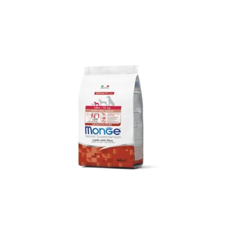 MONGE PUPPY AND JUNIOR MINI  LAMB AND RICE MONOPROTEIN 2.5kg