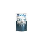 MONGE GRILL FELINE STERILISED TROUT CHUNKS  POUCH 85gr