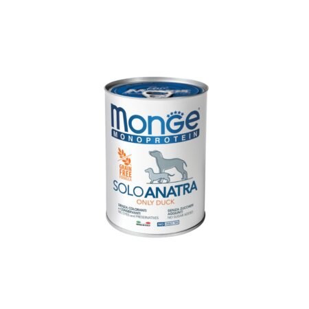 MONGE MONOPROTEIN DUCK PATE GRAIN FREE 400gr