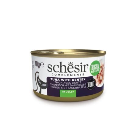 SCHESIR CAT TUNA WITH DENTEX IN JELLY 75gr COMPLEMENTARY
