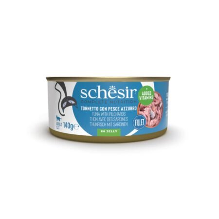 SCHESIR CAT TUNA WITH PILCHARDS IN JELLY 85gr