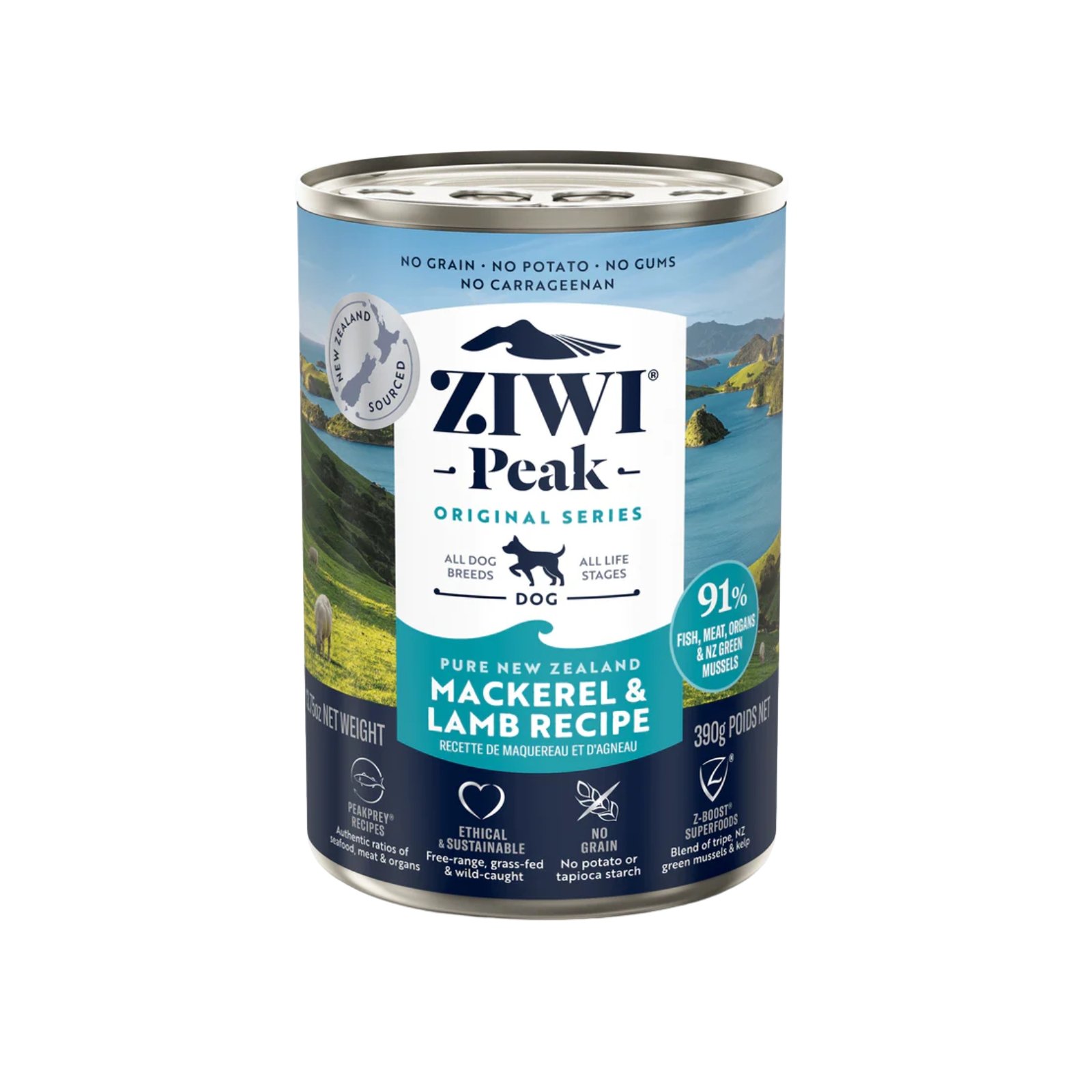 ZIWI-Dog food-Canned wet-Mackerel-Lamb-390