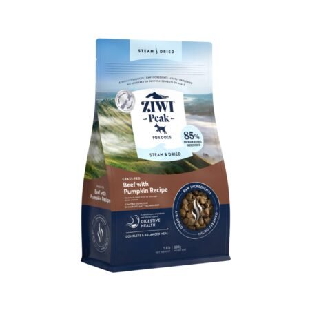 ZIWI PEAK DOG STEAM AND DRIED BEEF AND PUMPKIN RECIPE 1.5KG