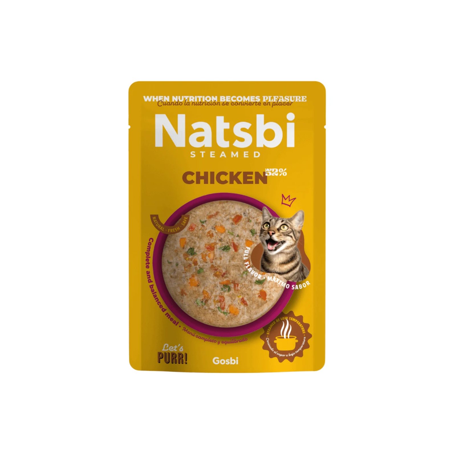 Gosbi-cat-natsbi-steamed chicken