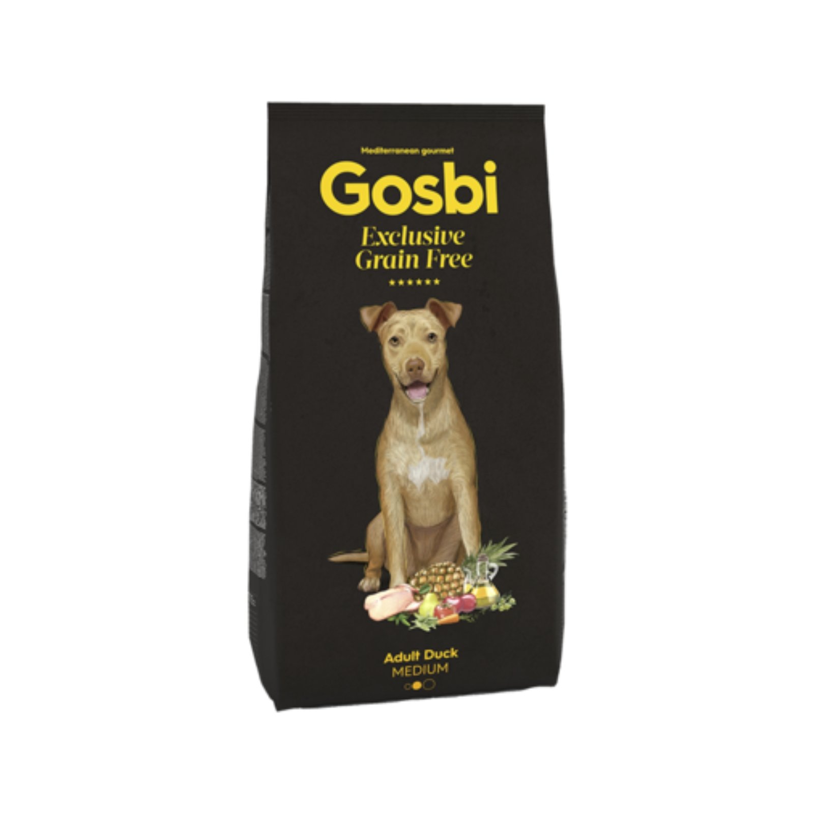 Gosbi-dog food-exclusive grain free adult-duck-medium