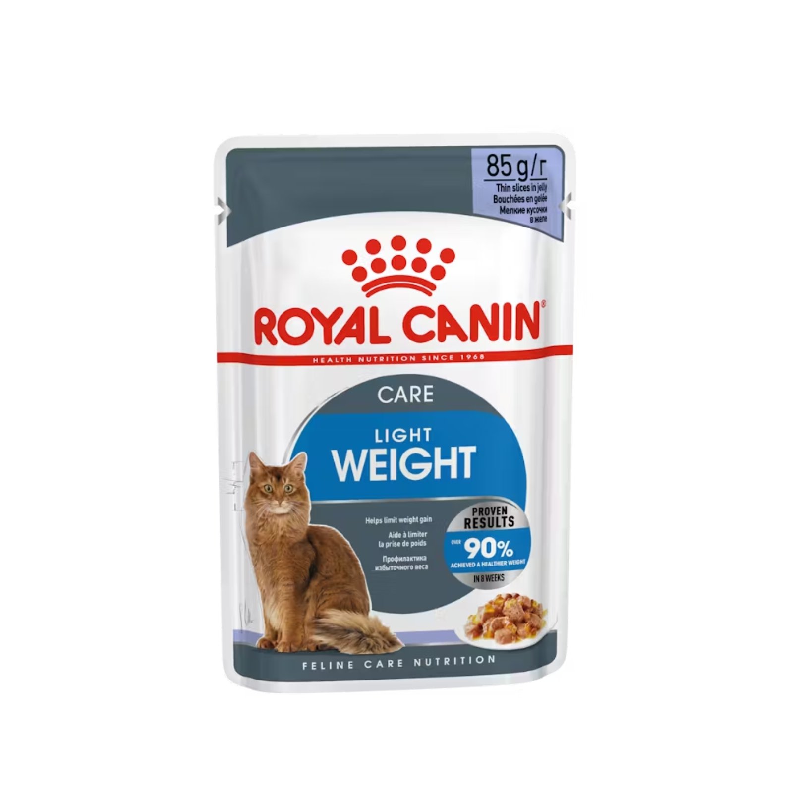royal canin-cat-wet food-Light Weight Care Thin Slices In Jelly