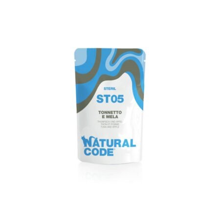 NATURAL CODE STERIL CAT TUNA AND APPLE ST05 70gr