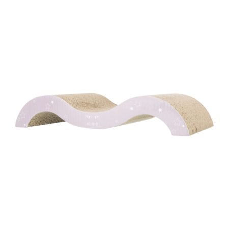 JUNIOR SCRATCHING CARDBOARD WAVE  38 X 7 X 18CM LILAC /PINK