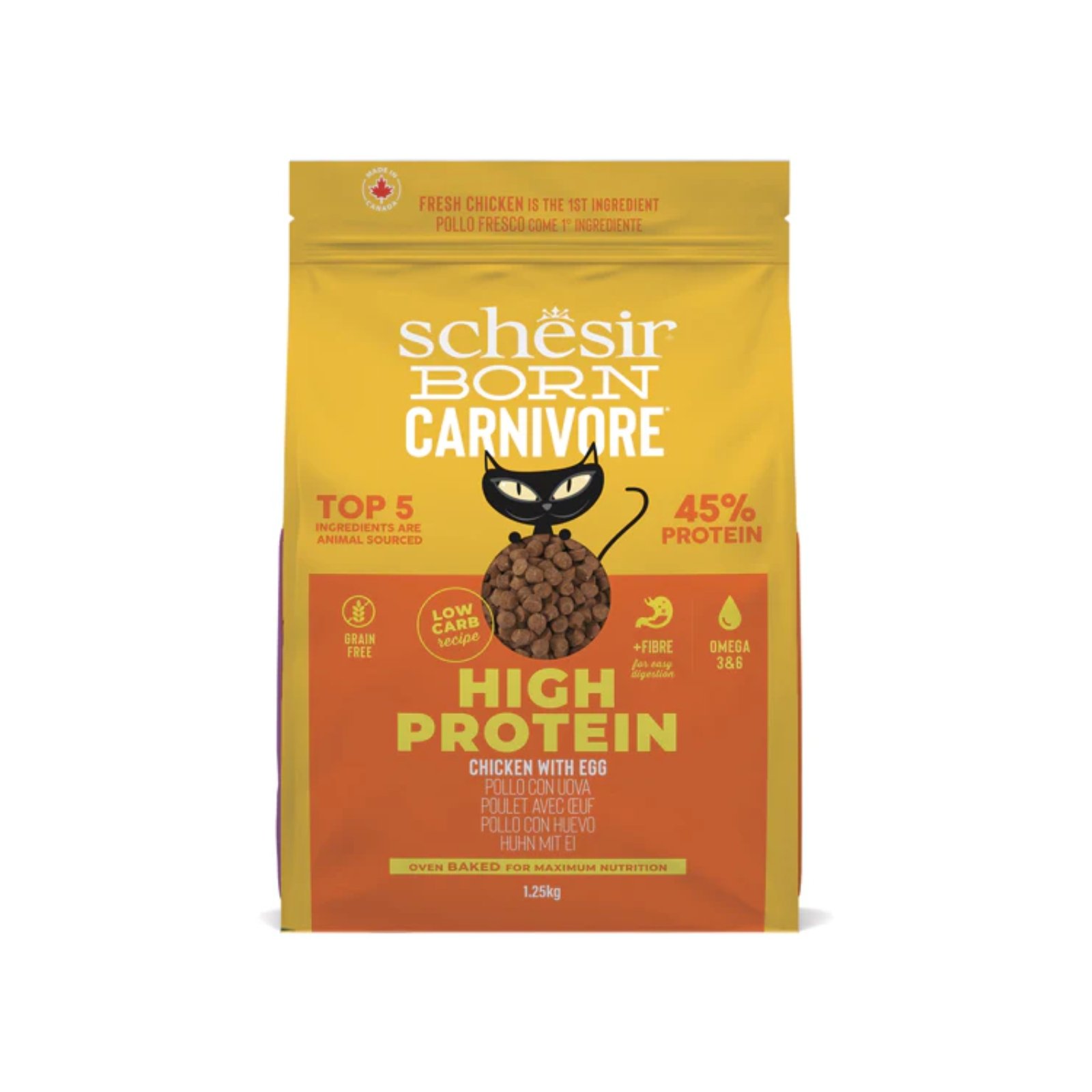 schesir-cat-Born Carnivore-Chicken with egg 1,25Kg