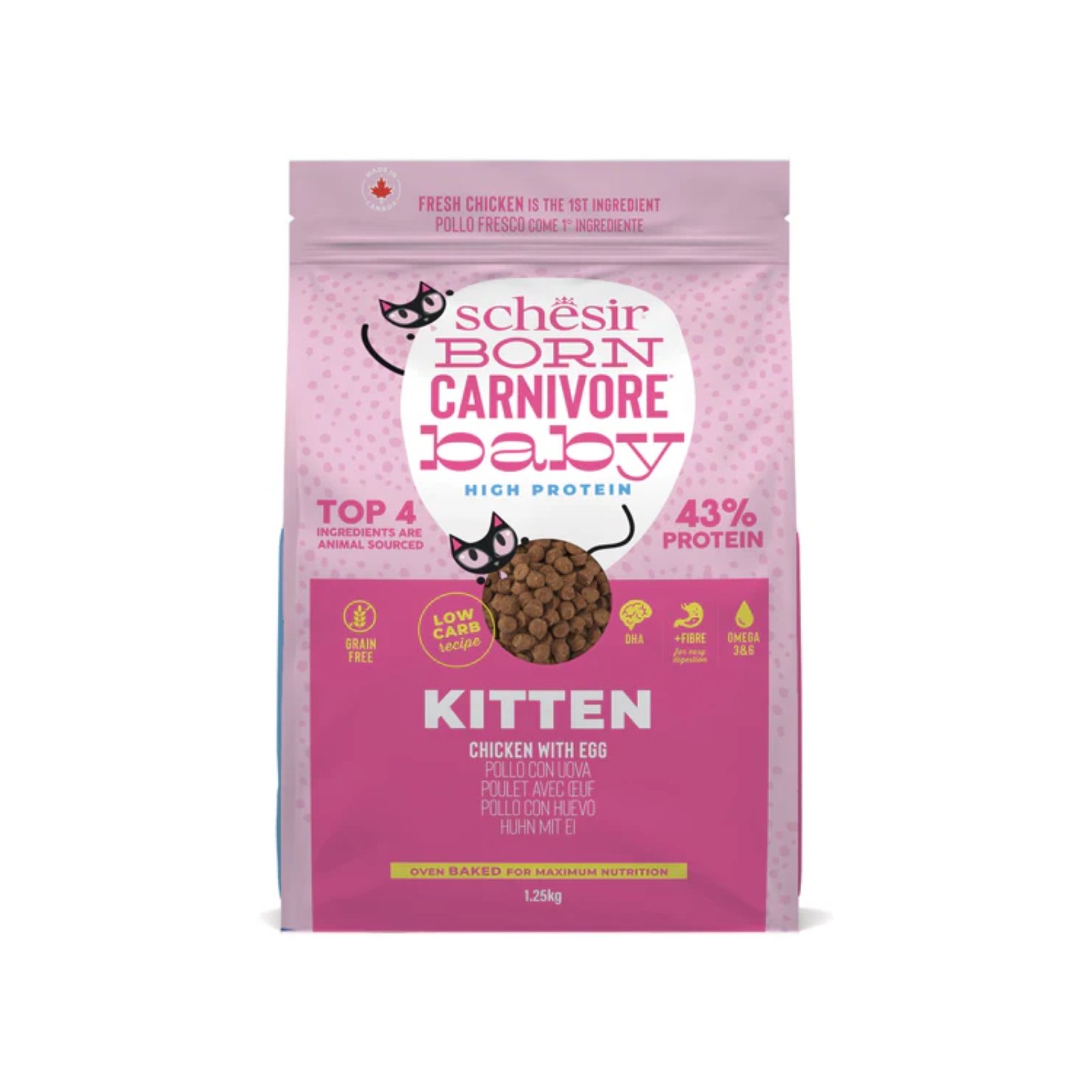 schesir-cat-Born Carnivore-Chicken with egg baby 1,25Kg