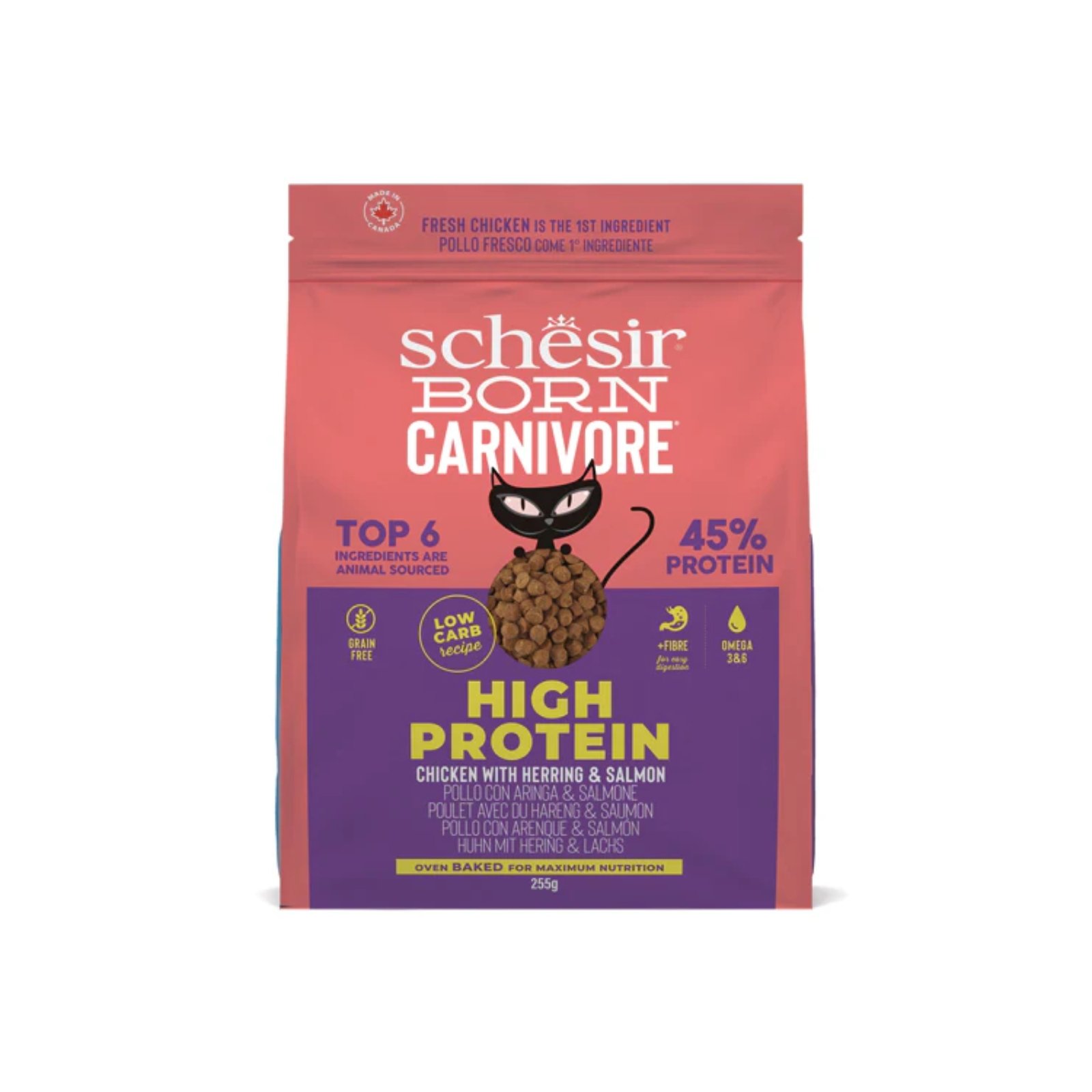 schesir-cat-Born Carnivore-Chicken with herring & salmon 255gr
