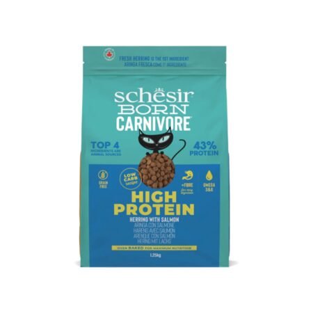 SCHESIR CARNIVORE CAT ADULT  HERRING AND SALMON BAKED 1.25KG