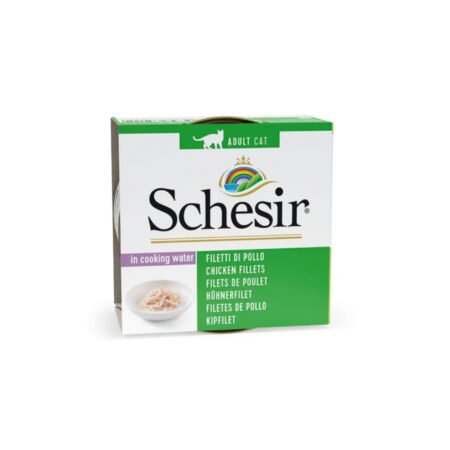SCHESIR CAT CHICKEN FILLETS IN COOOKING WATER 85gr