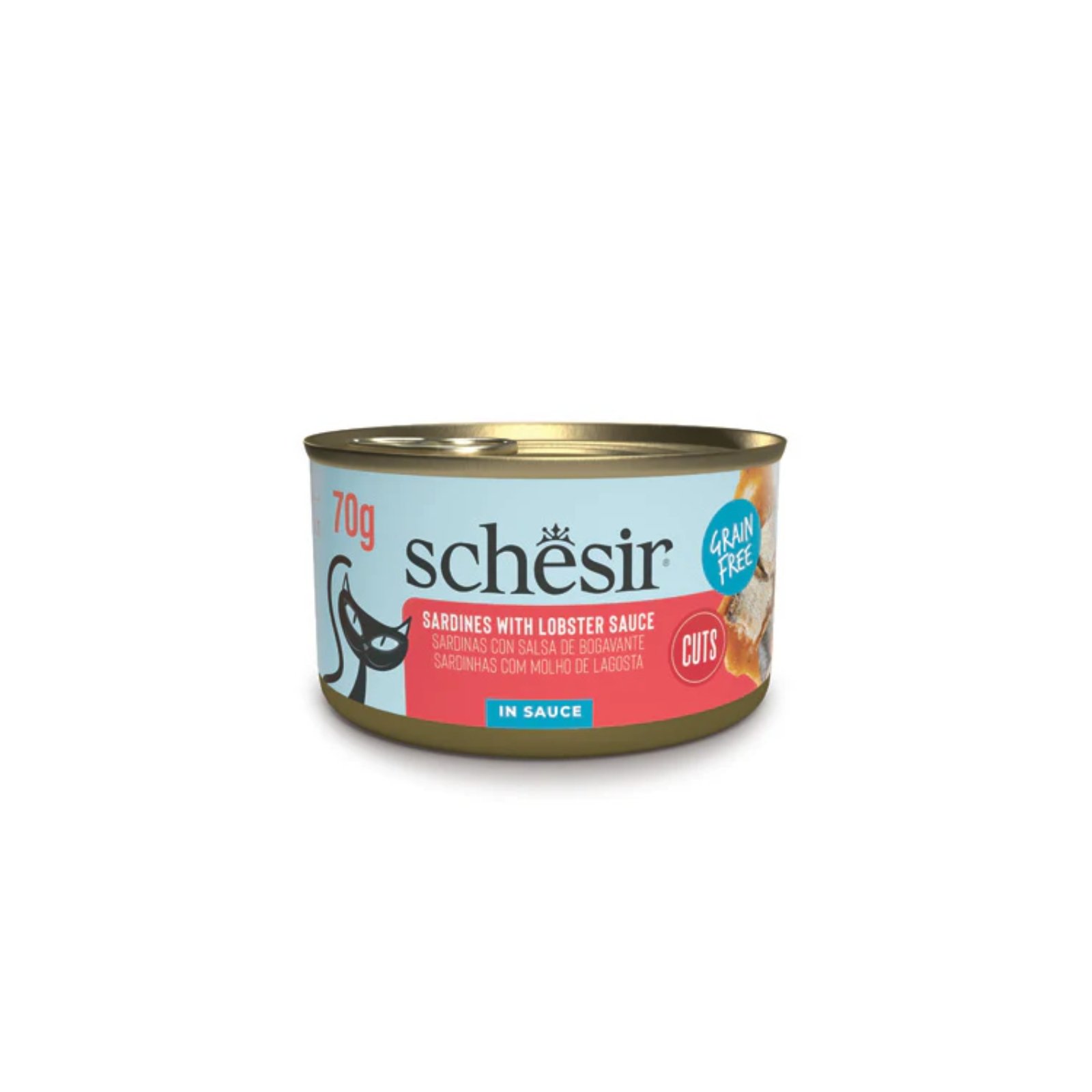 schesir-cat-wet food-Sardine fillets with lobster sauce in sauce 70g