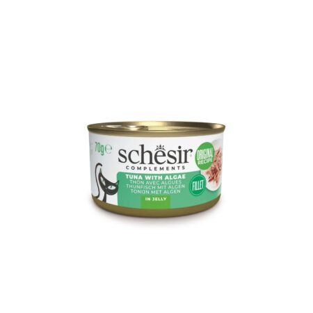 SCHESIR COMPLEMENTS CAT TUNA WITH ALGAE IN JELLY CAN 70gr