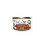 SCHESIR CAT TUNA WITH RED MULLET IN JELLY CAN 70gr COMPLEMENTARY