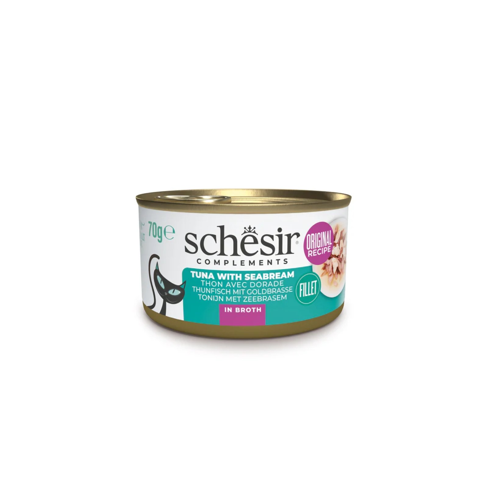 schesir-cat-wet food-Tuna with sea bream in broth