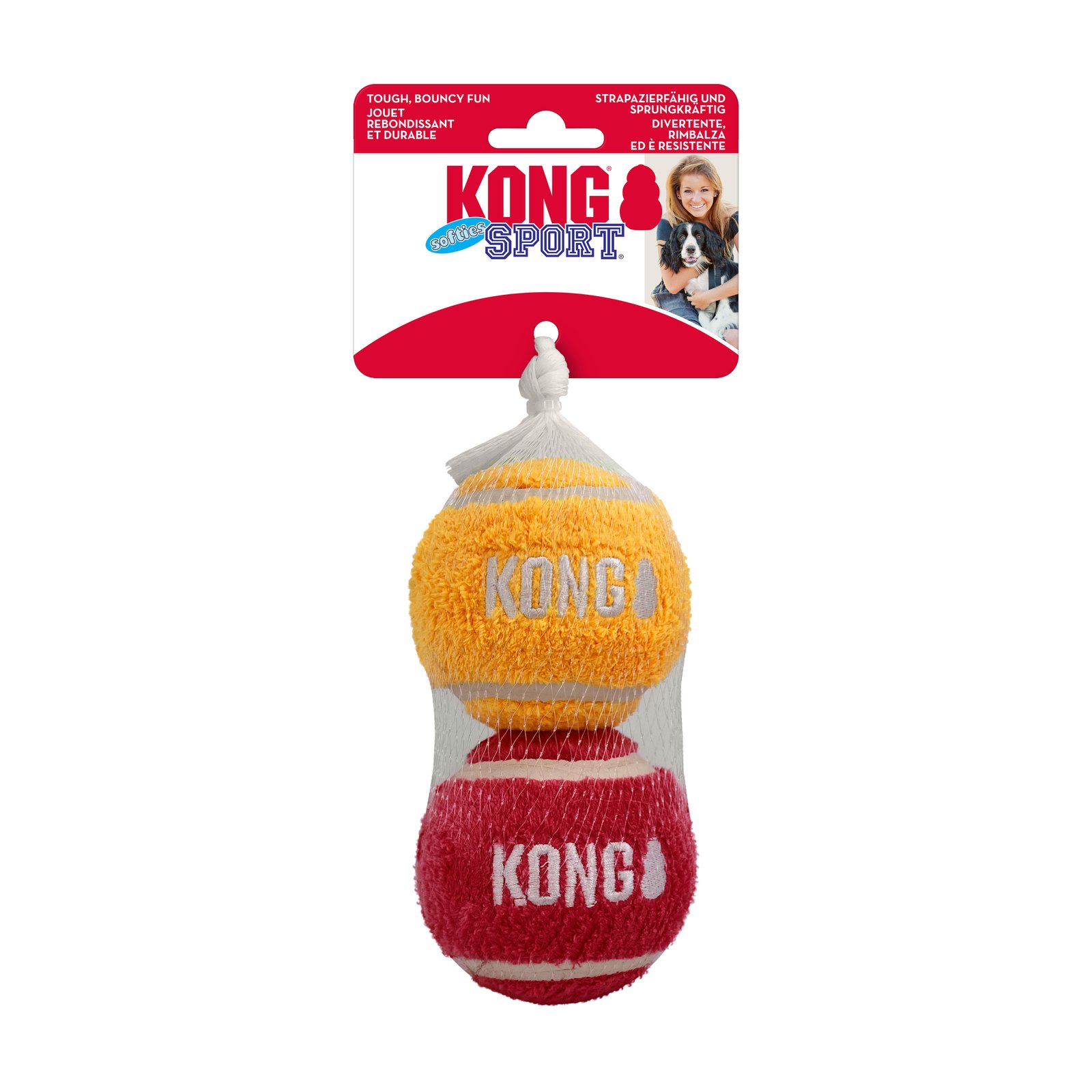 Kong Sport Softies Balls 2-pk Assorted Large