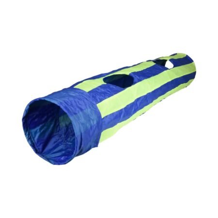 Cat Tunnel and Net Entry Green/Blue - 25 x 136cm