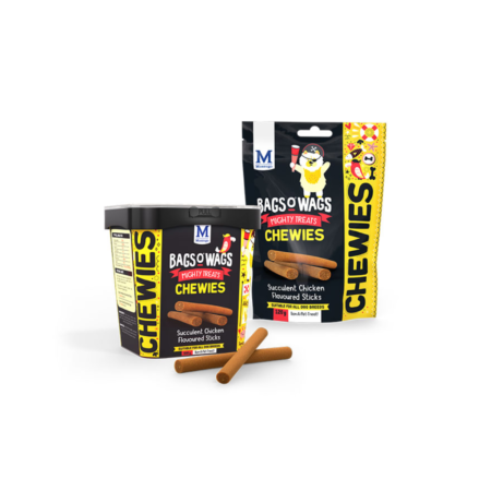 MONTEGO Bags O’ Wags Succulent Chicken Flavoured Sticks Dog Treats 500g