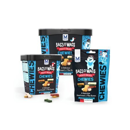 MONTEGO Bags O’ Wags Assorted Mini Bones Dog Treats 120g