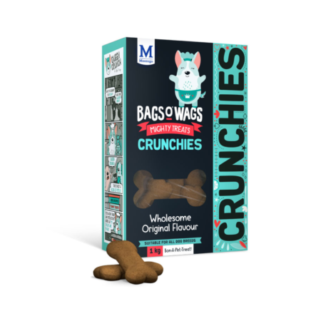 MONTEGO Bags O’ Wags Crunchies Wholesome Original Flavour Dog Treats 1kg