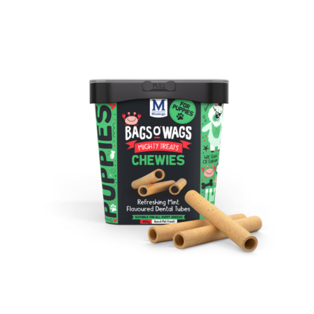 MONTEGO Bags O’ Wags Puppy Refreshing Mint Flavoured Dental Tubes 350g