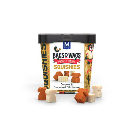 MONTEGO Bags O’ Wags Squishies Caramel  Condensed Milk Flavour Dog Treats 500g