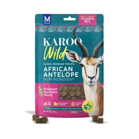 MONTEGO Karoo Wild Antelope and Rosemary Training Bits for Dogs 113g