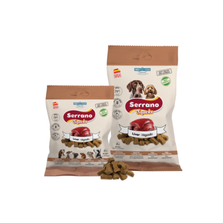 MEDITERRANEAN NATURAL Serrano Dog Bites Liver Treats 100g