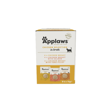 APPLAWS Chicken Selection in Broth Multipack 12 x 70g