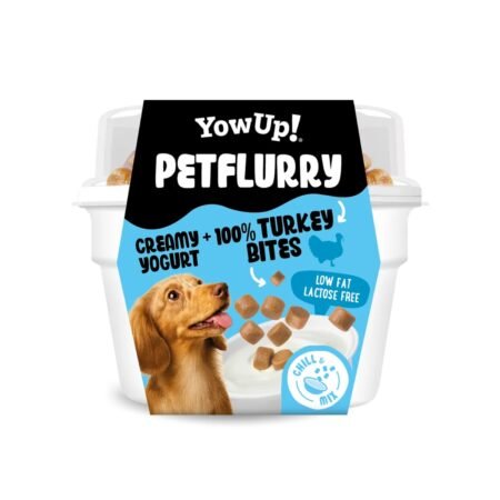 YOWUP! PetFlurry Creamy Yogurt Snack for Dogs with 100 Turkey Bites