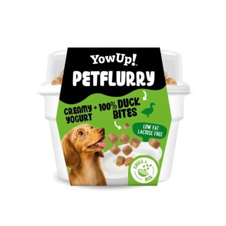 YOWUP! PetFlurry Creamy Yogurt Snack for Dogs with 100 Duck Bites