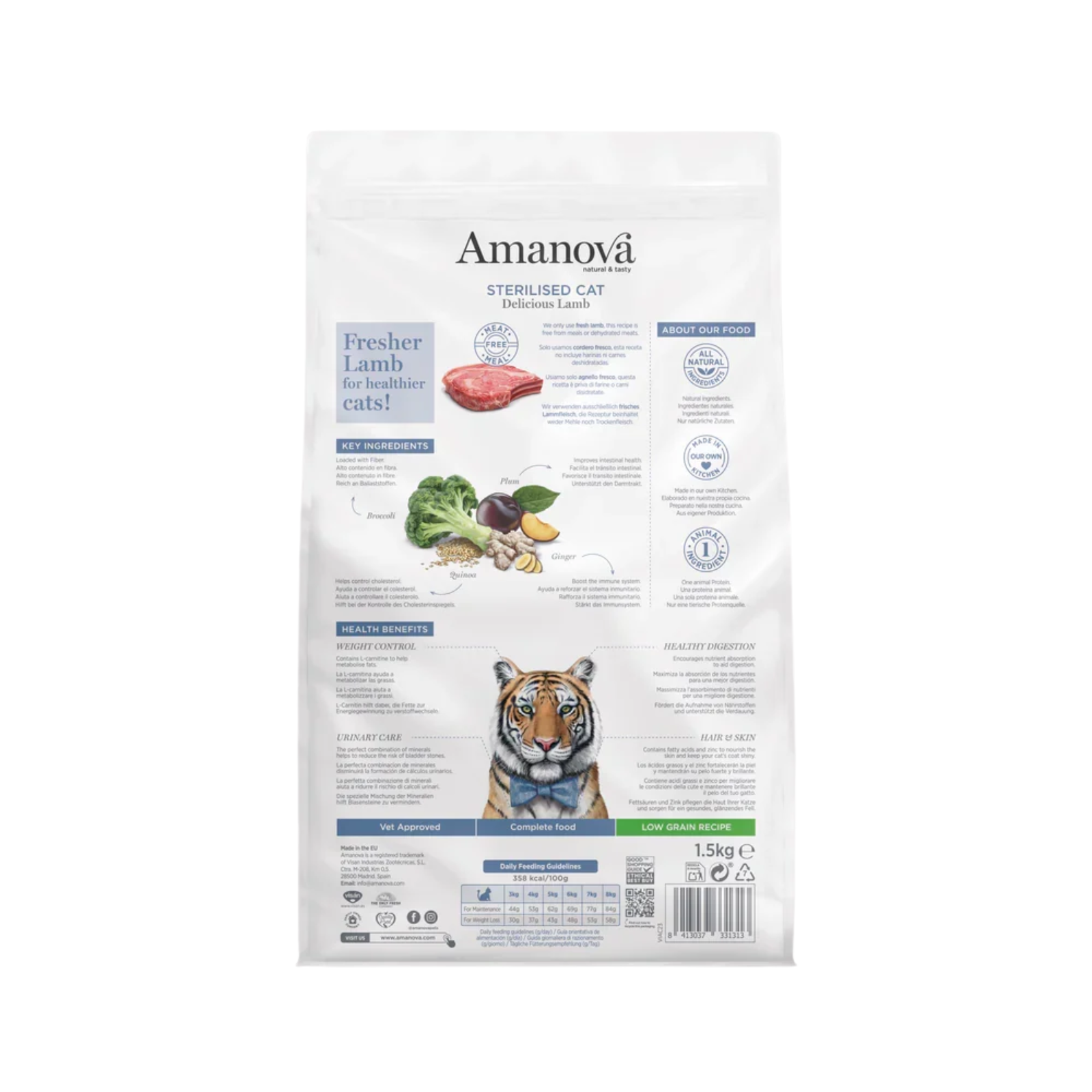 AMANOVA Cat Sterilised Low Grain Delicious Lamb-1