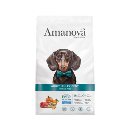 AMANOVA Dog Adult Mini Exigent Iberian Pork Grain Free 800g