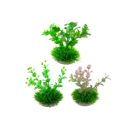 NOBLEZA Multi Branch Plastic Aquarium Plant 10cm