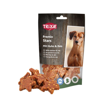 TRIXIE PREMIO Stars with Chicken and Rice Dog Treats 100g
